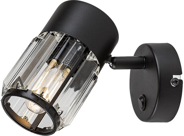Rabalux Venaro lampă de perete 1x15 W negru-transparent 73059