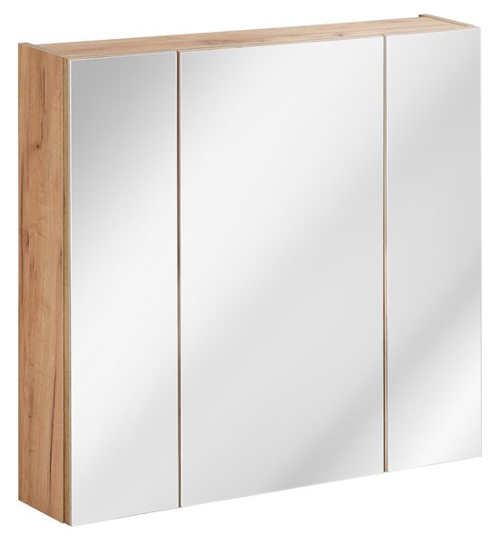 Comad Capri Oak dulap 80x16x75 cm cu oglinda alb-stejar CAPRI OAK 843A FSC