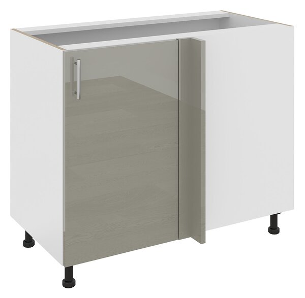 Corp haaus Karo, Gri Lucios/Alb, MDF, 98 x 50 x 80 cm