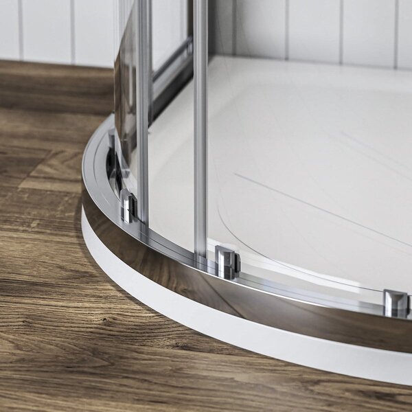 Ravak Blix II cabină de duș 80x80 cm semicircular aluminiu luciu/sticlă transparentă 3BM40C00Z1