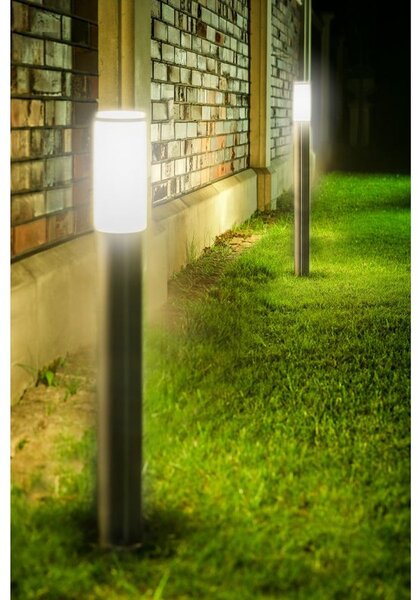 GTV Milan-P lampă podea de exterior 1x40 W oţel OS-MILA10P-00