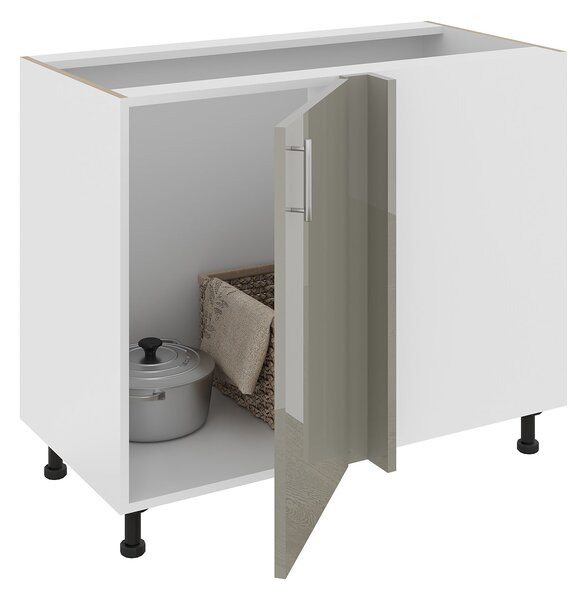 Corp haaus Karo, Gri Lucios/Alb, MDF, 98 x 50 x 80 cm
