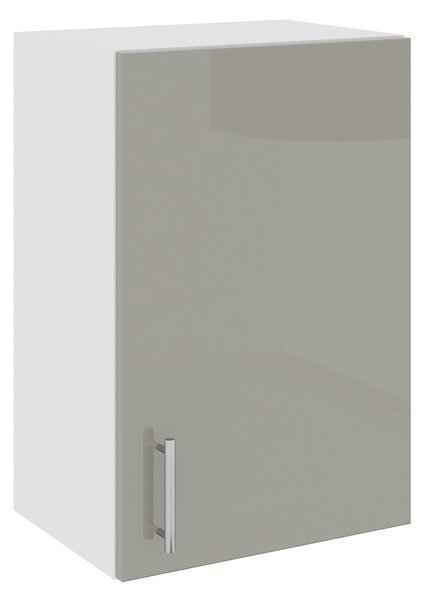 Corp haaus Karo, 1 Usa, Gri Lucios/Alb, MDF, 40 x 30 x 60 cm