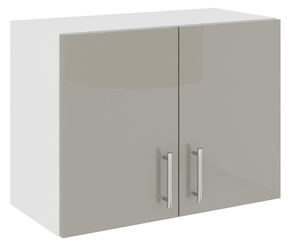 Corp haaus Karo, Gri Lucios/Alb, MDF, 60 x 30 x 45 cm