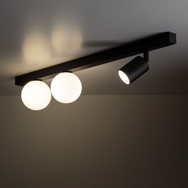 TK Lighting Vox lampă de tavan 3x10 W negru 10001