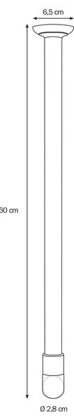 Sealskin Seallux bară perdea de duș 800618