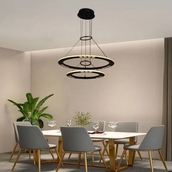 Lustră LED dimabilă pe cablu LED/65W/230V 3000-6500K + telecomandă