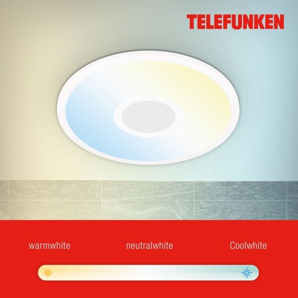 Plafonieră LED RGBW Telefunken 319306TF LED/22W/230V + telecomandă