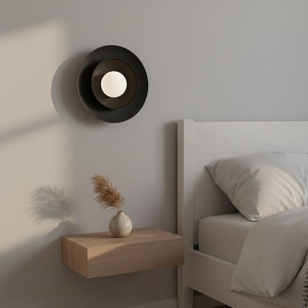 Emibig Poppi lampă de perete 1x8 W negru 1522/K1