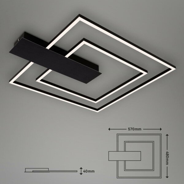 Plafonieră LED dimabilă NICO DUO LED/25W/230V Briloner 3545-015