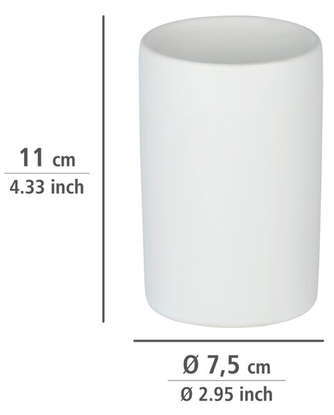 Wenko Polaris pahar pentru periuta de dinti alb 24010100