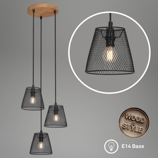 Lustră pe cablu Briloner 4074-035 TAUNUS 3xE14/40W/230V