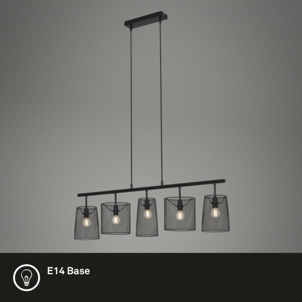 Lustră pe cablu Brilo 4076-055 RETRO 5xE14/40W/230V