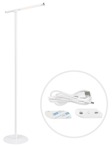 Lampadar LED tactil dimabil 2 în 1 Briloner 1384-016 LED/2,3W/5V