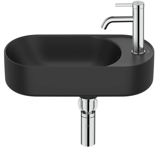 Roca Meridian lavoar 50x27.5 cm ovale clasică negru mat A327740080