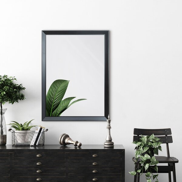 Ars Longa Helsinki oglindă 55.2x45.2 cm dreptunghiular negru HELSINKI5070-C