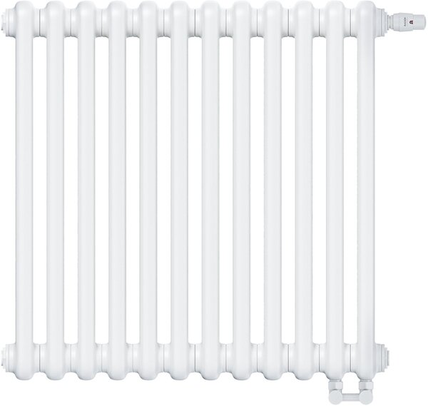 Irsap Tesi 2 calorifer de cameră 60x54 cm podłączenie inferior alb IRS-TES-2060-12-B25