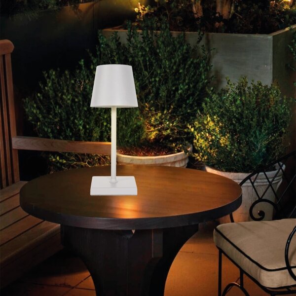 Lampă LED tactilă dimabilă de masă LED/3,5W/5V 5200 mAh IP54 alb