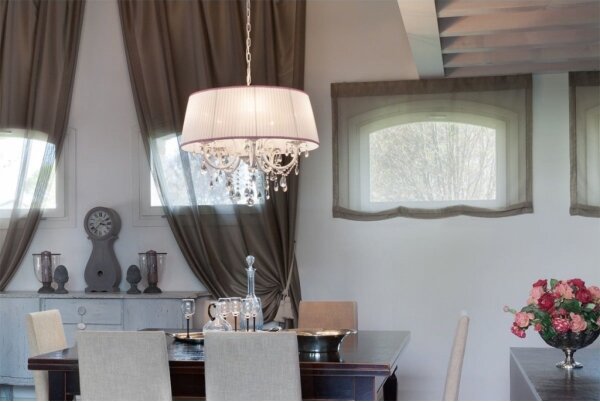 Lustră pe lanț Incanti ICA P5 01 01 CANDORE 5xE14/42W/230V