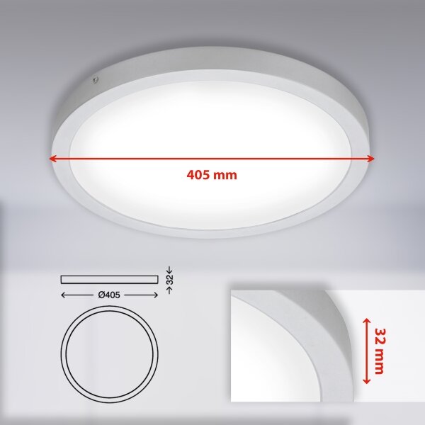 Plafonieră LED FIRE LED/24,5W/230V 4000K Briloner 7143-414