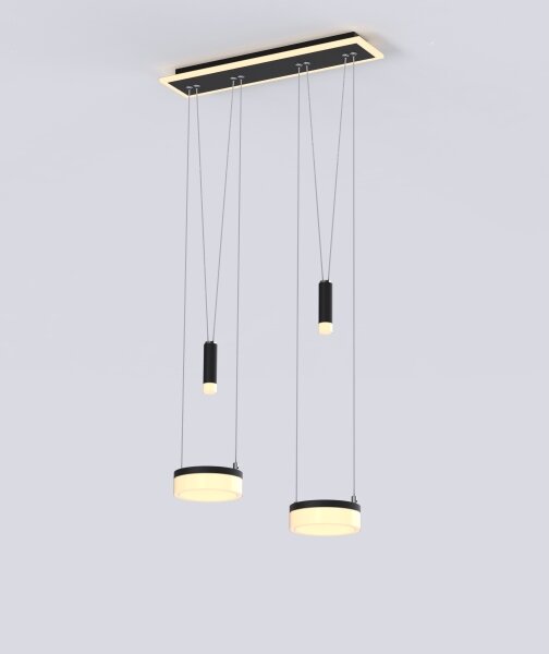 Lustră LED dimabilă pe cablu Wofi 6054-502 JESSE LED/21W/230V negru