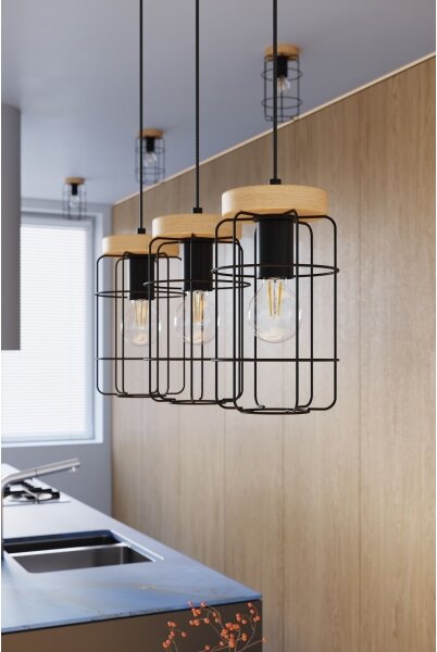 Plafonieră Sollux SL.1262 GOTTO 1xE27/15W/230V negru