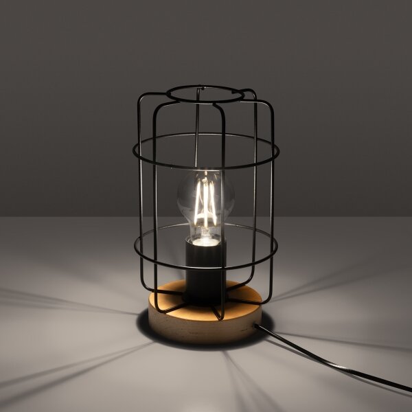 Lampă de masă Sollux SL.1265 GOTTO 1xE27/15W/230V negru