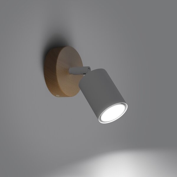 Spot de perete Sollux SL.1285 VERDO 1xGU10/10W/230V alb