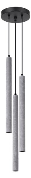 Lustră pe cablu Sollux SL.1273 PASTELO 3xG9/8W/230V beton