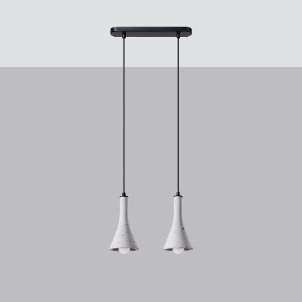 Lustră pe cablu Sollux SL.1224 REA 2xE14/12W/230V beton