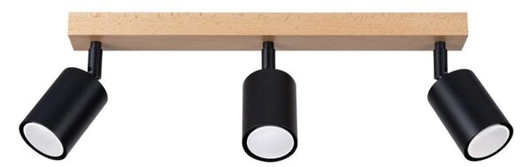 Spot Sollux SL.1293 VERDO 3xGU10/10W/230V negru