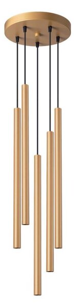 Lustră pe cablu Sollux SL.1174 PASTELO 5xG9/8W/230V auriu