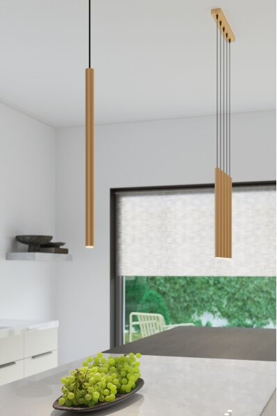 Lustră pe cablu Sollux SL.1171 PASTELO 3xG9/8W/230V auriu