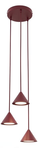 Emibig Elit lampă suspendată 3x10 W burgundia 1813/3PREM