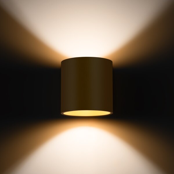 Spot de perete Sollux Sl.1181 ORBIS 1xGU9/8W/230V auriu