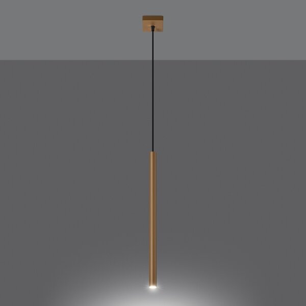 Lustră pe cablu Sollux SL.1170 PASTELO 1xG9/8W/230V auriu