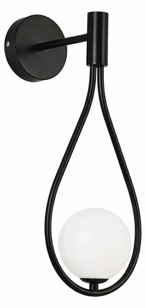 Aplica perete Tears Black 17X17X40cm