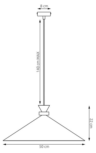 Emibig Olivio lampă suspendată 1x10 W negru 1748/1L