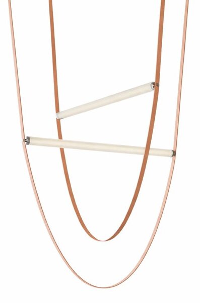 Corp de iluminat suspendat modern din piele 210 cm