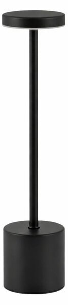 Lampa de masa fără fir din metal Black