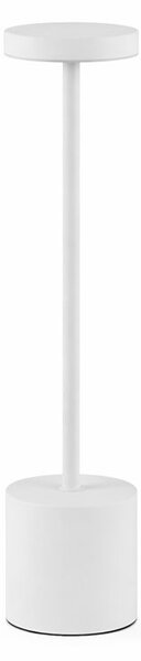 Lampa de masa fără fir din metal White
