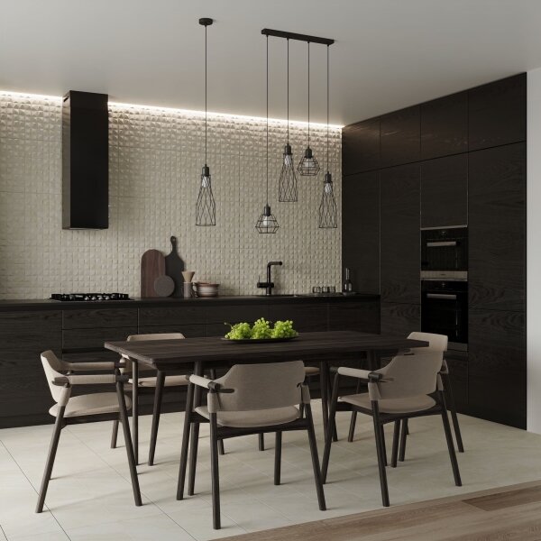 Lustră pe cablu Sollux SL.1165 SUBA 1xE27/15W/230V negru