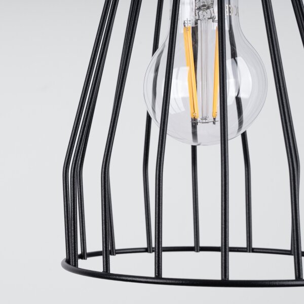 Lustră pe cablu Sollux SL.1205 LEYO 1xE27/15W/230V negru