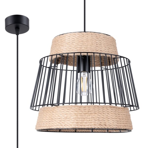 Lustră pe cablu Sollux SL.1253 BRILO 1xE27/15W/230V