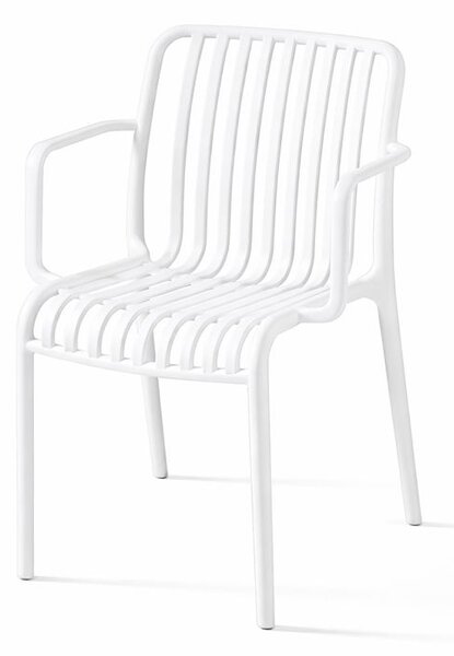 Scaun din polipropilenă pentru exterior White