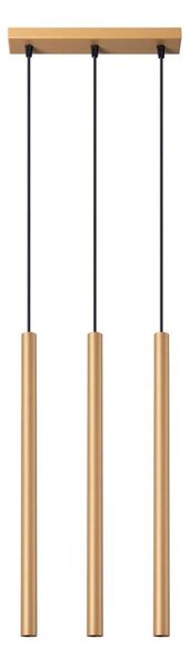Lustră pe cablu Sollux SL.1171 PASTELO 3xG9/8W/230V auriu