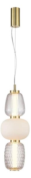 Lustră LED pe cablu CARO LED/28W/230V auriu