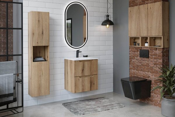 Comad Nova Coast Evoke dulap 30x18.9x57 cm laterala pe perete stejar NOVA COAST EVOKE 83-30-1D