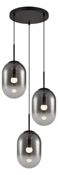 Lustră pe cablu ALIAS 3xE14/40W/230V negru/gri