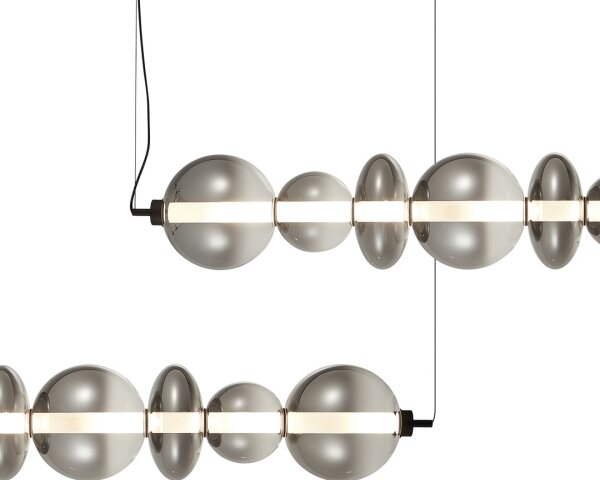 Lustră LED pe cablu DAPHNE LED/40W/230V gri